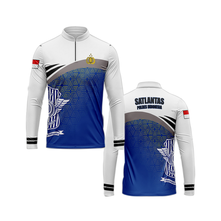 Kaos Baju Jersey/Model 'POLISI LALU LINTAS ' 9/Fullprint Kaos Polo - KORLANTAS- dewasa&Anak/new 2025