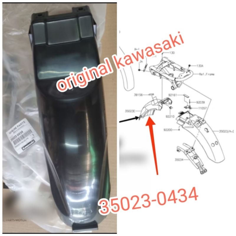 spakbor kolong spakbor belakang W175 TR W175 SE W175 Cafe original