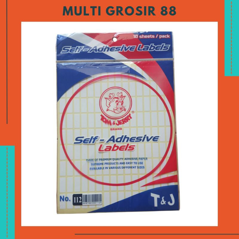 

MG88 Stiker Label Tom Jerry 112 123