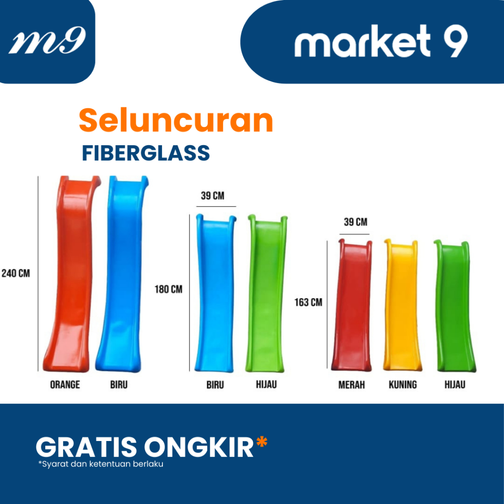Seluncuran Perosotan Mainan Anak Fiberglass