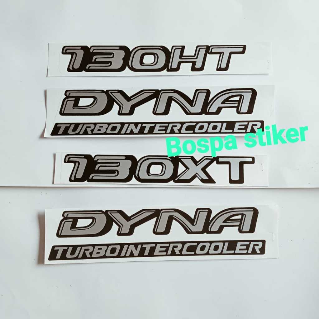 Stiker mobil DYNA TURBO INTERCOOLER 130HT/130XT