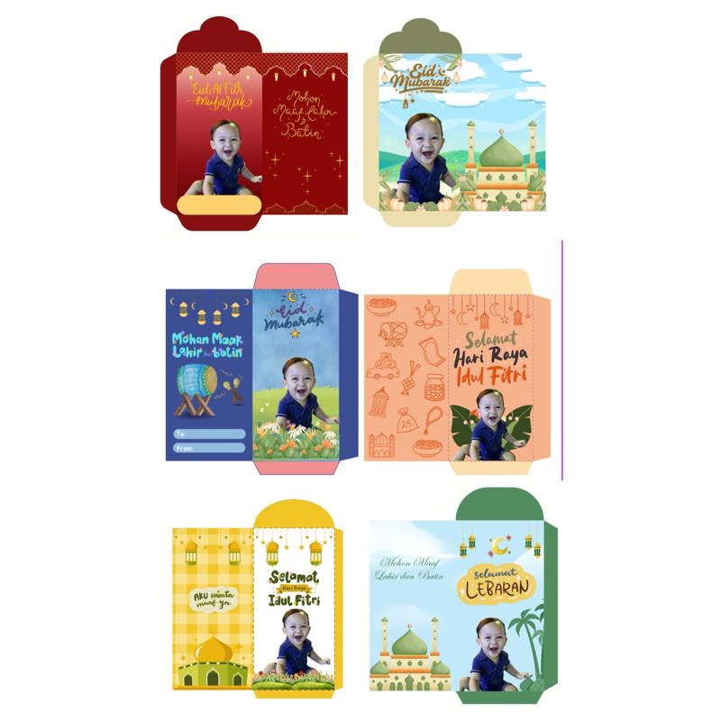 

amplop lebaran panjang isi 10pcs pakai foto