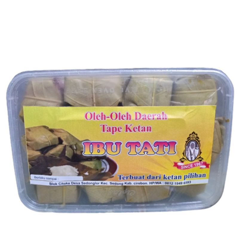 

Ssl09 TAPE KETAN ISI 20 PCS KHAS CIREBON/KUNINGAN IBU HJ.TATI KEMASAN KOTAK THINWALL + Dus & Buble