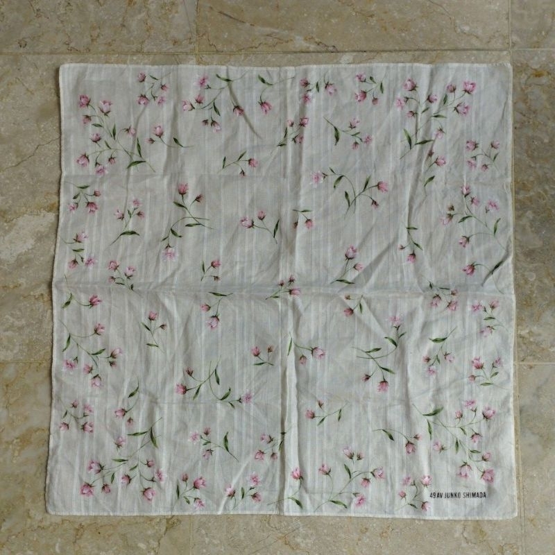 preloved sapu tangan katun halus branded junko shimada