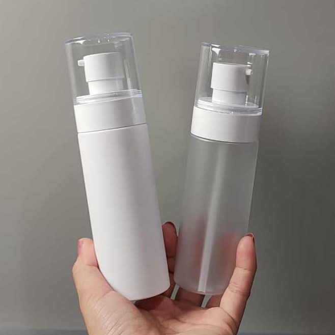 Botol Plastik Pump 100ml Kosmetik Travel Parfum Hand Sanitizer Perawatan 100gr Botol Plastik Putih T
