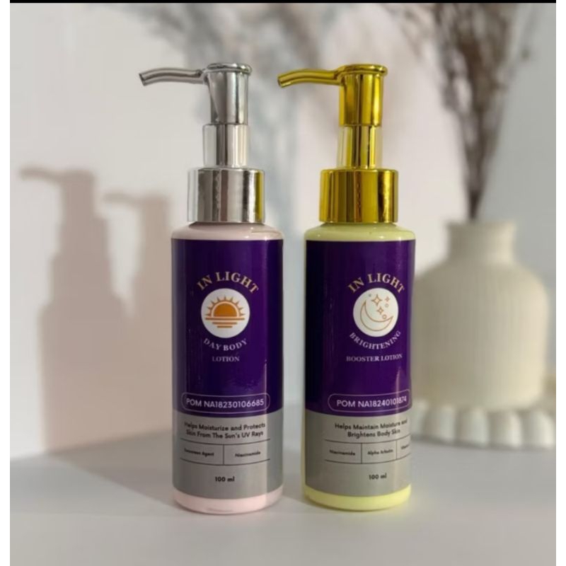 (kemasan baru) 1PAKET BODY LOTION DOSTING IN LIGHT ORI BPOM (ORI 100℅ tidak ori uang kembali)