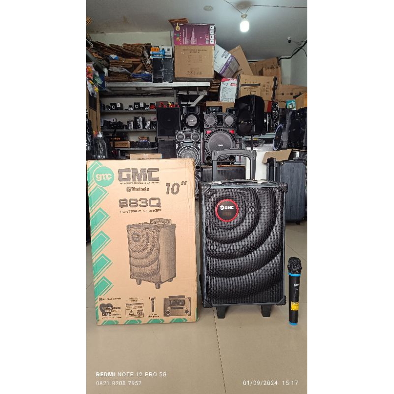 Speaker Gmc 883Q Speaker Bluetooth Karaoke Gmc 10 inchi