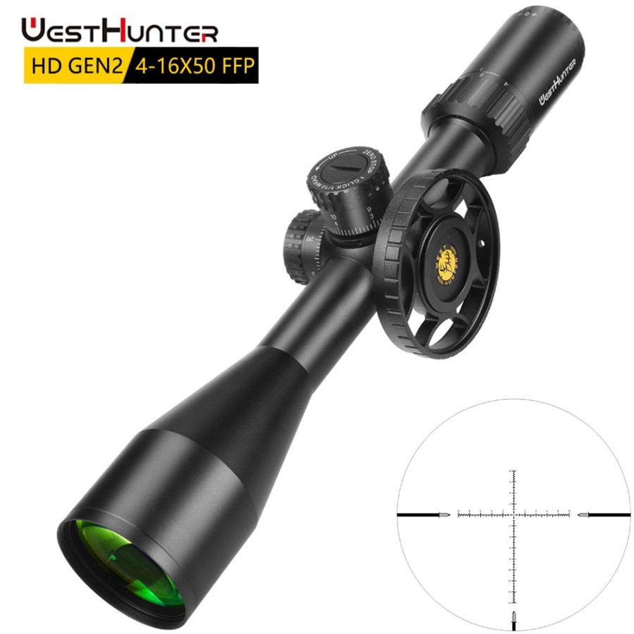 Teleskop WestHunter HD Gen2 4-16X50 FFP Zero Stop Telescope 4-16x50FFP