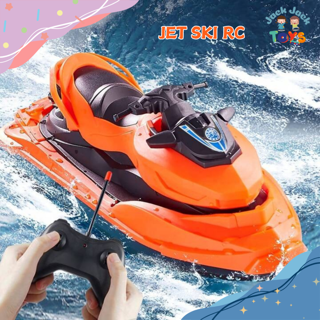 Jackjacktoys Mainan Outdoor Anak Jet Ski Remote Control Motorboat Rc Water Surfer
