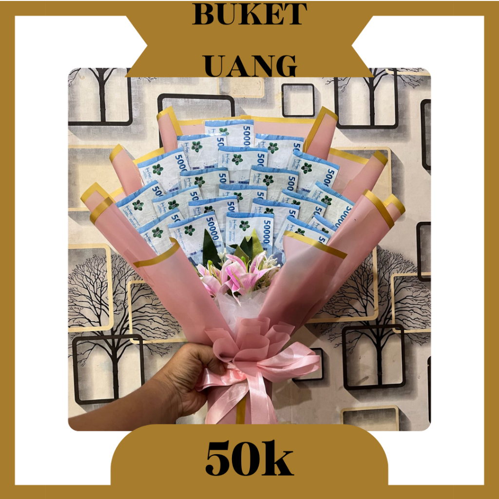 Buket Uang / Bucket Uang / Money Bouquet / Bouquet Uang Asli / Bouquet Wisuda / Buket Lamaran