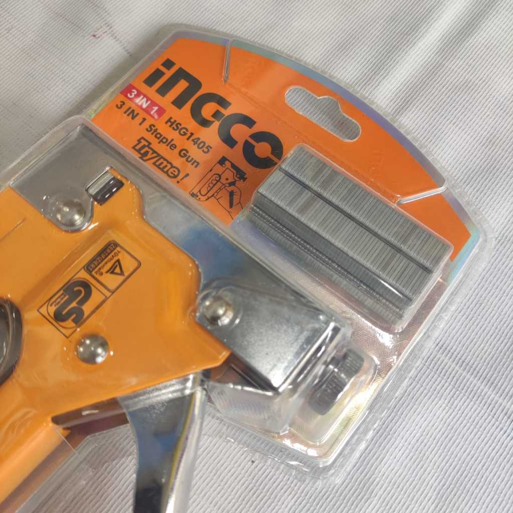 HSG1405 PAKU STAPLES HEKTER GUN TACKER TEMBAK MANUAL GUN 3 in 1 INGCO / HEKTER TEMBAK INGCO