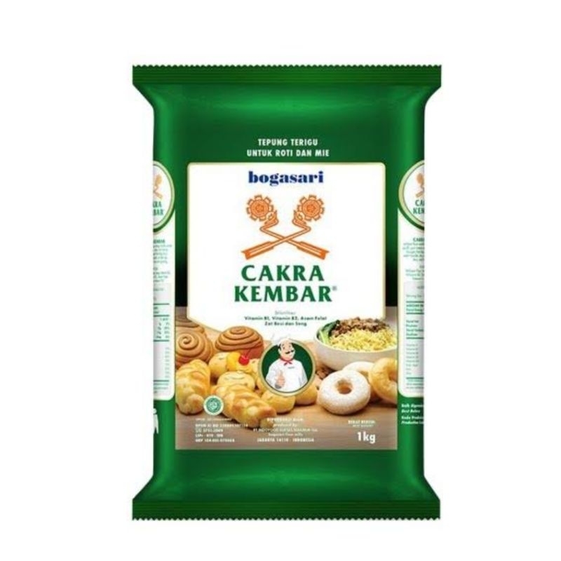 

Tepung Cakra Kembar 1kg / Tepung Terigu Protein Tinggi