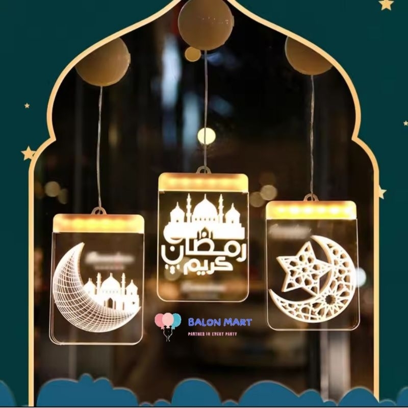 Lampu Gantung Dekorasi Lebaran Ramadhan / Eid Mubarak