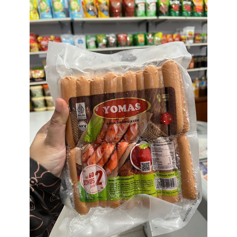

YOMAS SOSIS 1KG ISI 62BIJI