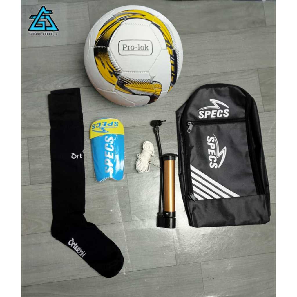 Bola Sepak Bola Kaki Anak Paket Super Bonus Pompa Jaring Pentil Kaos Kaki Deker