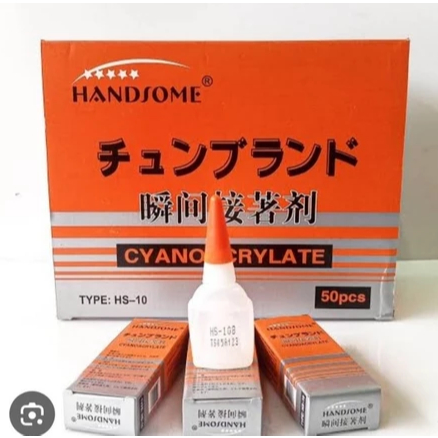 

Handsome Lem Korea Cair Cepat Kering Lem Batu Besi Lem Plastik / Lem Tetes Cair Tutup Putih 10,5 gr