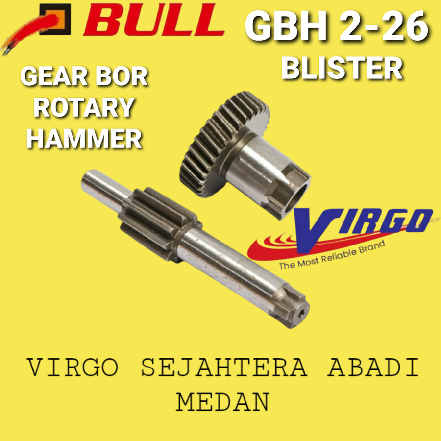 GBH2-26 BULL GEAR SET BLISTER SPAREPART MESIN BOR ROTARY HAMMER GBH 2-26 GBH226 GBH 226 GBH 2 26 GEA
