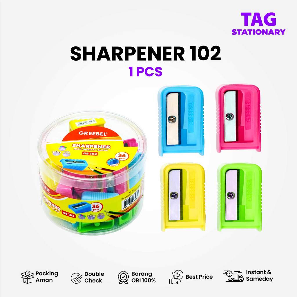 

Rautan Pensil Serutan Sharpener 102 (PCS) Greebel / Rautan Pensil Timur Agung