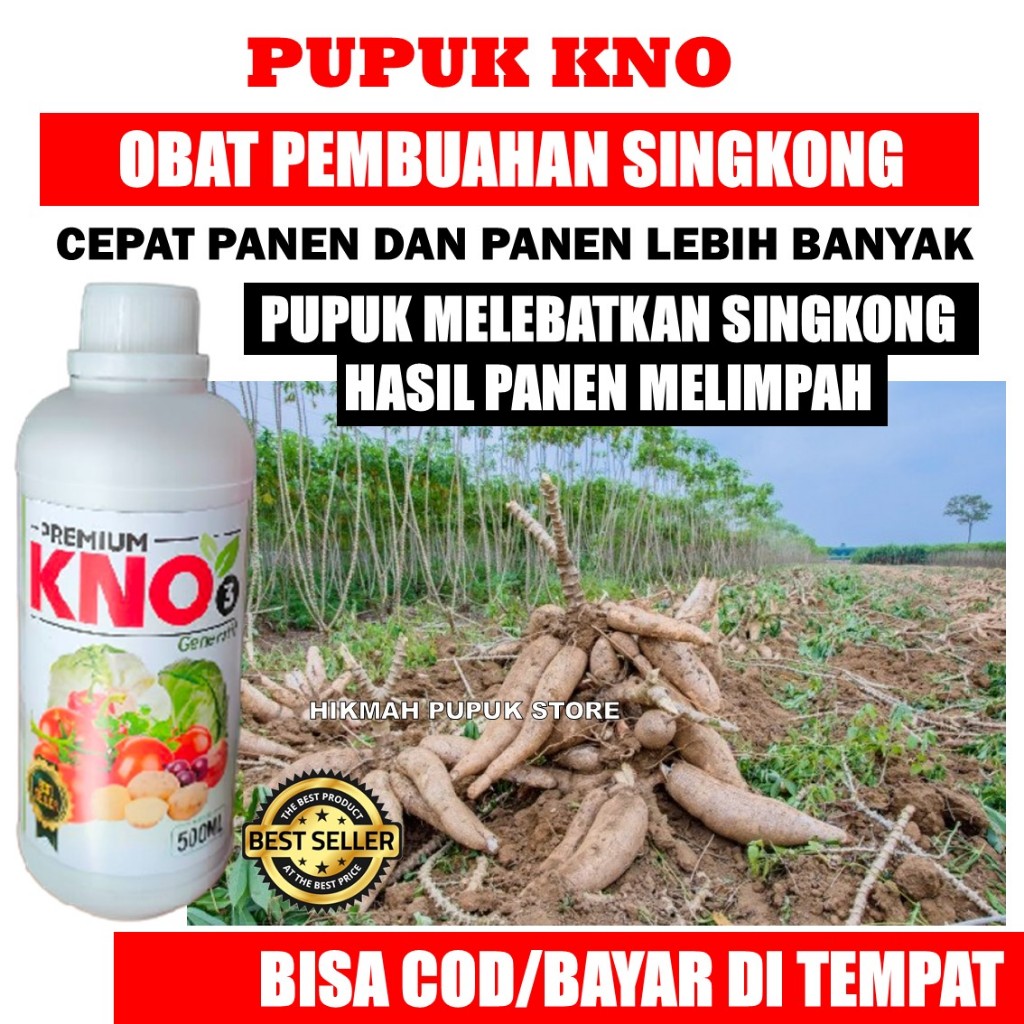 Promo Pupuk Untuk Singkong Agar lebat dan Banyak KNO Bobot Singkong Berat Pupuk Semprot Organik Cair