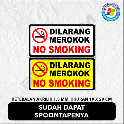 

AKRILIK SIGN DILARANG MEROKOK C-35