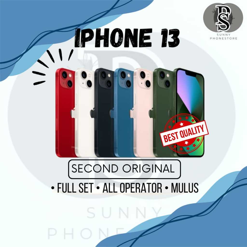 IPhone 13 128GB 256GB & 512GB SECOND ORIGINAL MULUS LIKE NEW