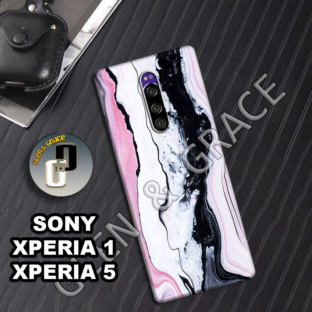 G32 - Case SONY XPERIA 1 - Bahan karet lentur - Motif PASTEL - Softcase SONY XPERIA 5 - Silikon lent