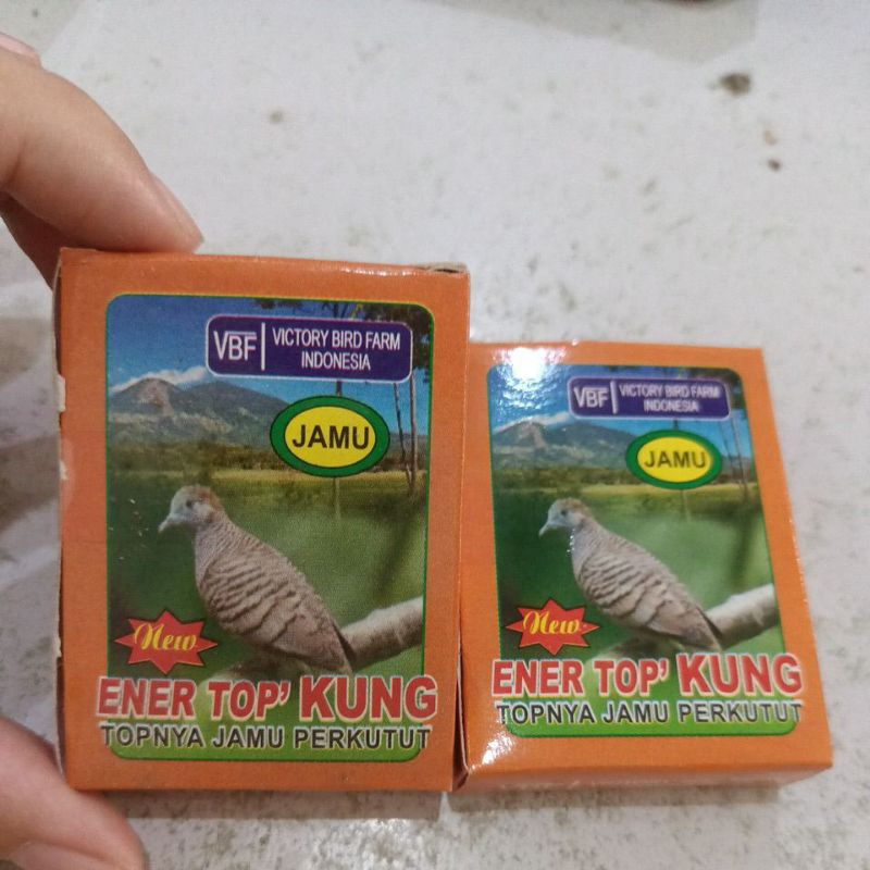 

jamu ener top kung isi 15 butir topnya jami perkutut