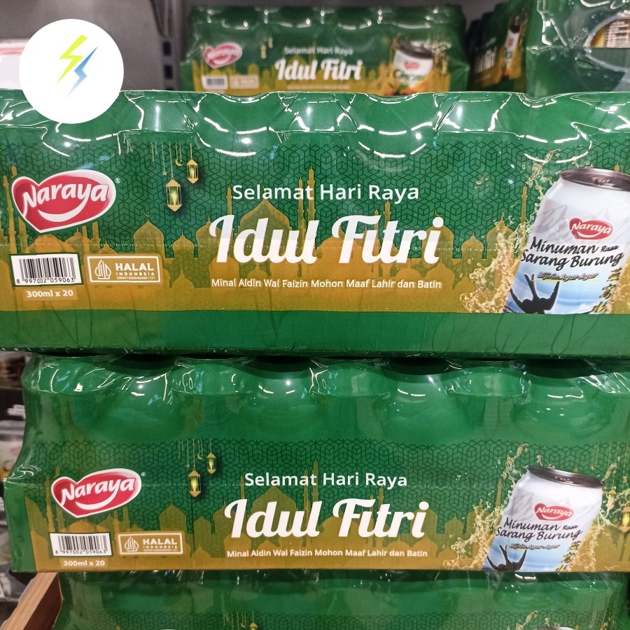 

Paket Idul fitri Naraya Minuman sarang burung / cincau grassjelly kaleng kemasan lebaran
