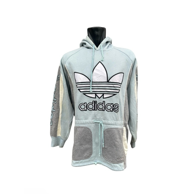 Vintage 90s Hoodie ADIDAS x DESCENTE Big LOGO BORDIR Spellout