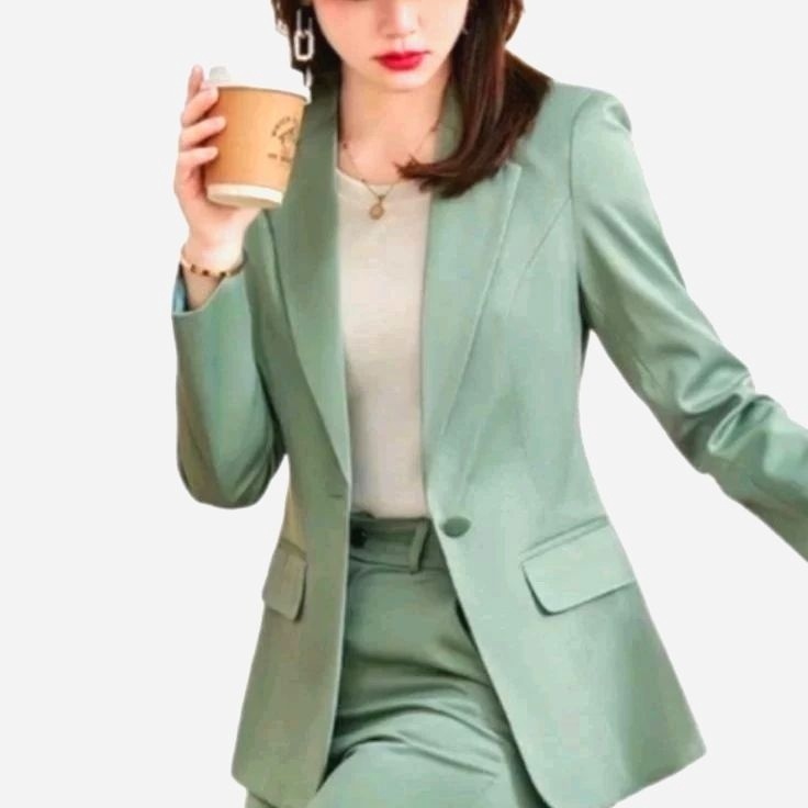 Premium Blazer  blazer wanita  Jas wanita Sage green  Blazer wanita merah cabe