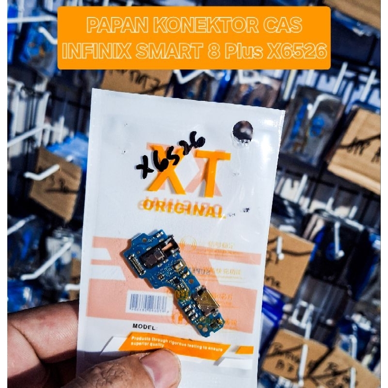 PAPAN KONEKTOR CAS INFINIX SMART 8 PLUS X6526 PCB BOARD CHARGER +MIC+IC