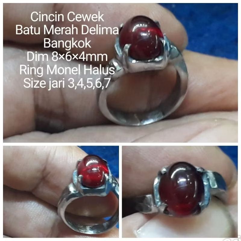 CINCIN WANITA BATU MERAH DELIMA BANGKOK