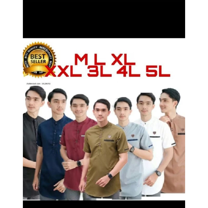 Baju Koko kuota dewasa jumbo lengan pendek zise XL XXL XXXL TOYOBO|KOKO JUMBo