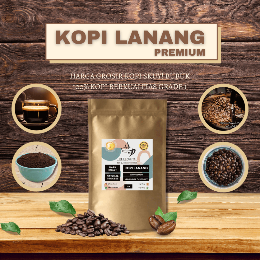 

Kopi Skuy! Kopi Lanang - Kopi Bubuk Kemasan Kiloan 1Kg
