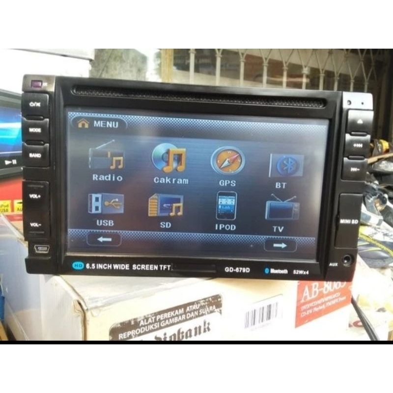 Unit double din JEC Lengkap berkualitas