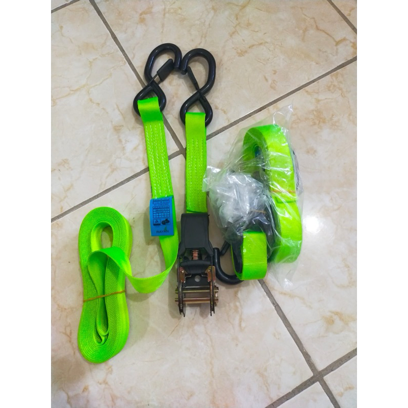 Ratchet tie down 1"x6m kapasitas 1 ton