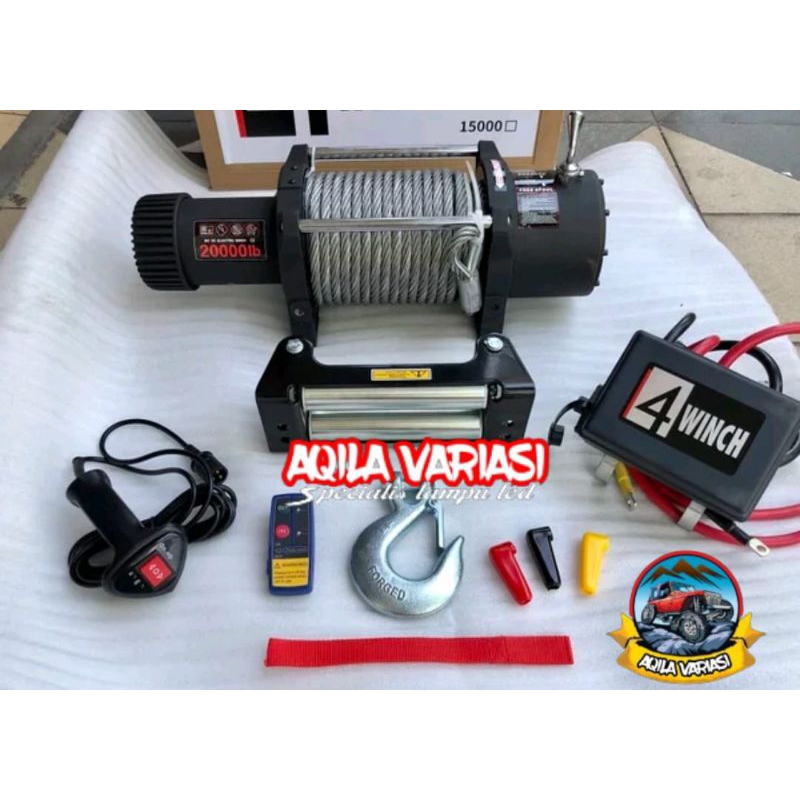 Winch 4 winch 20.000 LBS 10 ton Sling baja 12 volt & 24 Volt