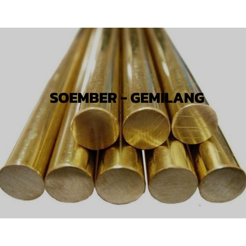 As Kuningan 25mm x 100mm - As Kuningan bulat padat