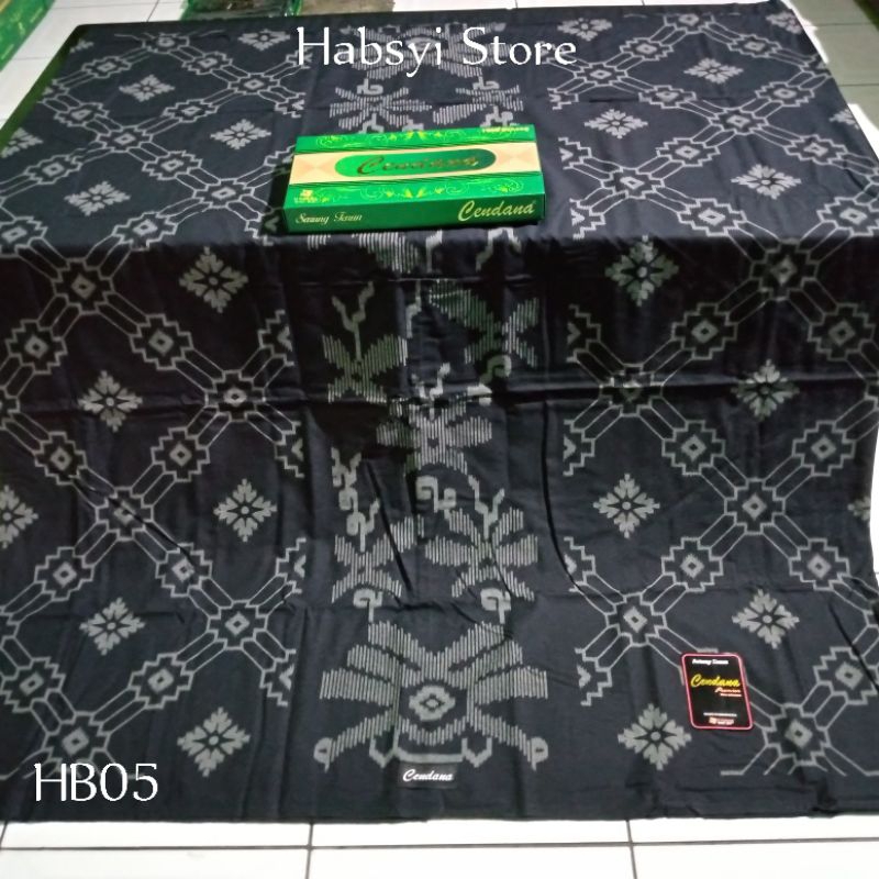 Sarung Cendana Motif Hitam Polos Batik Terbaru