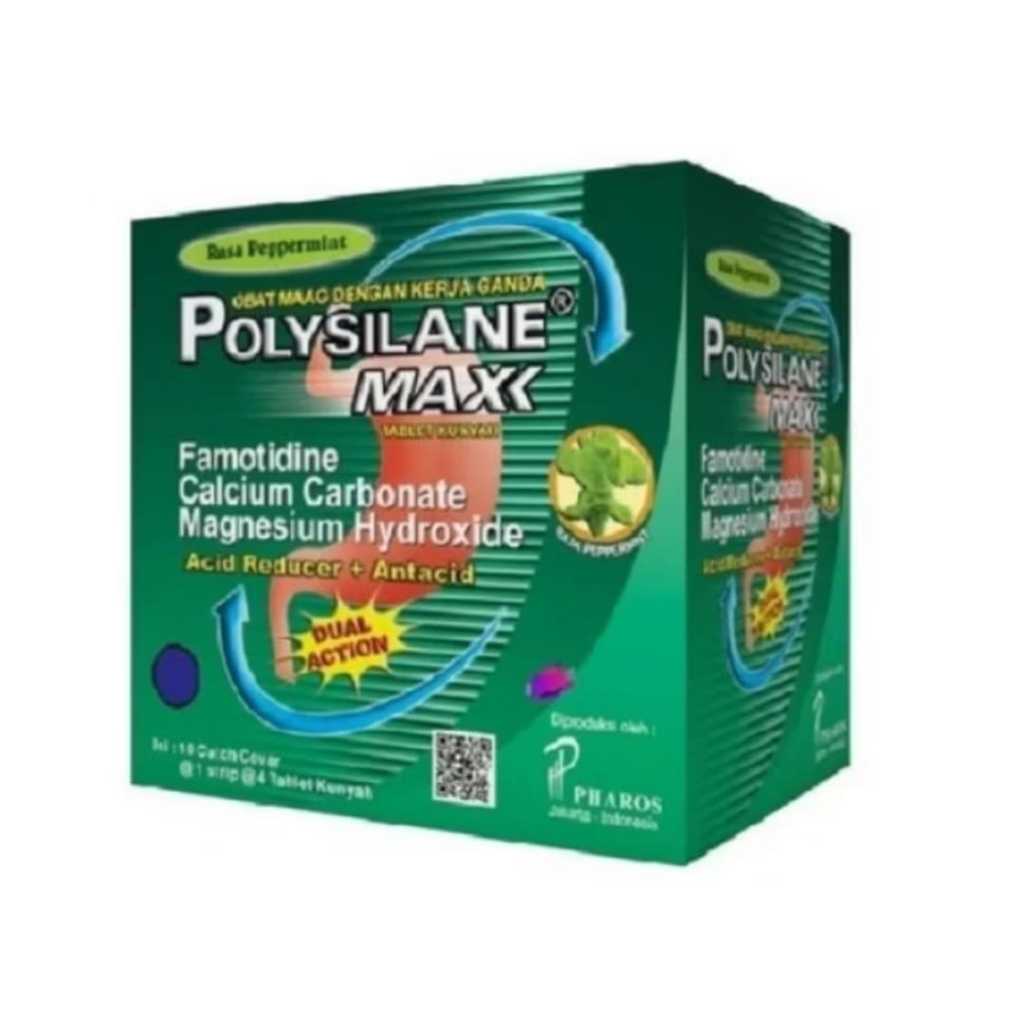 Polysilane Maxx Box 10 Strip Obat Maag