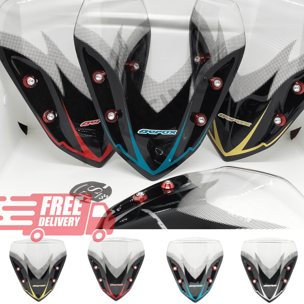 VISOR AEROX 155 WINDSHIELD YAMAHA AEROX PLUS BAUT VISOR AEROX NEW VISOR AEROX OLD PLUS  BAUT