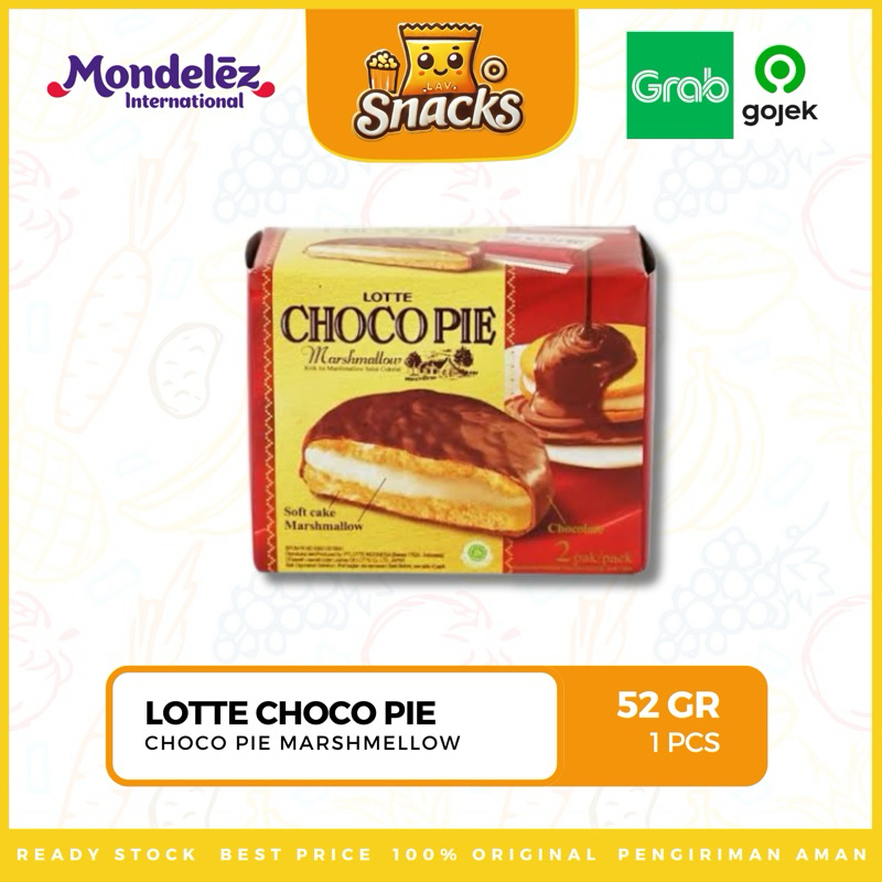 

Lav.Snacks︱Lotte Choco Pie Marshmallow Soft Cake 52GR - 1 PCS