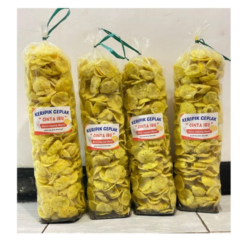

1ball KERIPIK GEPLAK RASA JAGUNG MANIS 1KG
