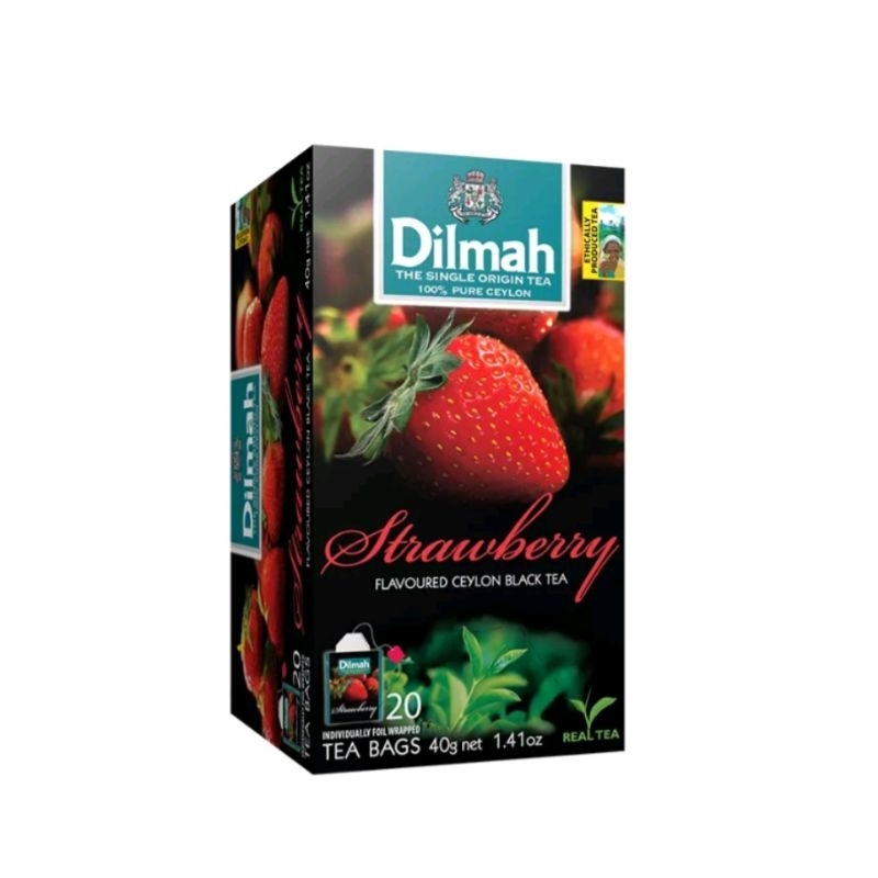 

Dilmah strawberry tea Teh celup Teh kesehatan