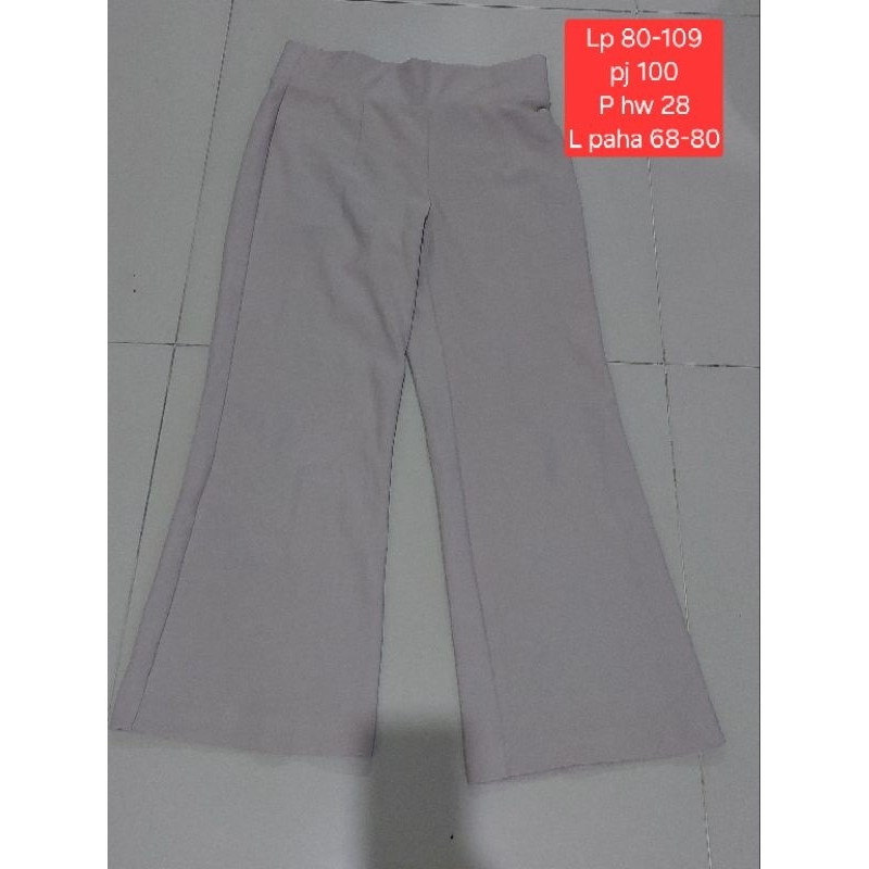 Morgan celana kantor celana kulot bahan katun