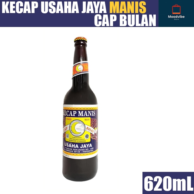 

Kecap Usaha Jaya Cap Bulan Manis 620mL