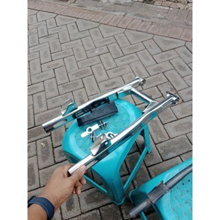 Arm supra x125 tipe long full besi tebal/supit belakang/swing arm karisma long hanmade tebal
