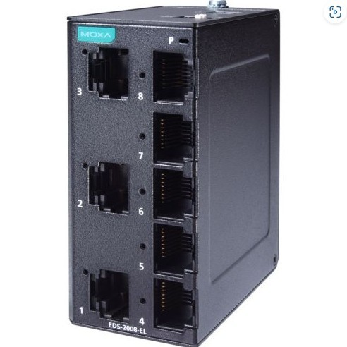 MOXA New EDS-208 EDS-2008-ELP 8-Port Industrial Switch DIN Rail Switch