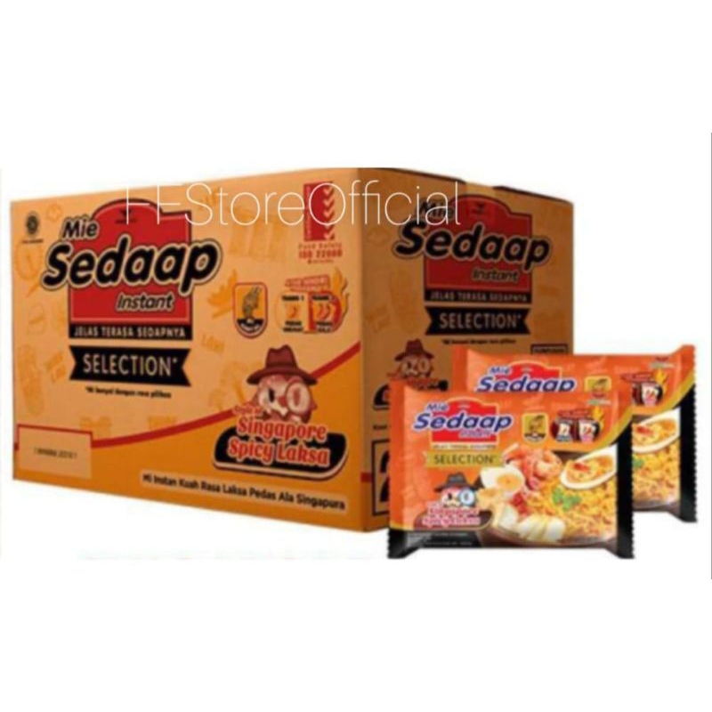 

SEDAAP Mie Kuah Singapore Spicy Laksa 1 Dus isi 40 Bks