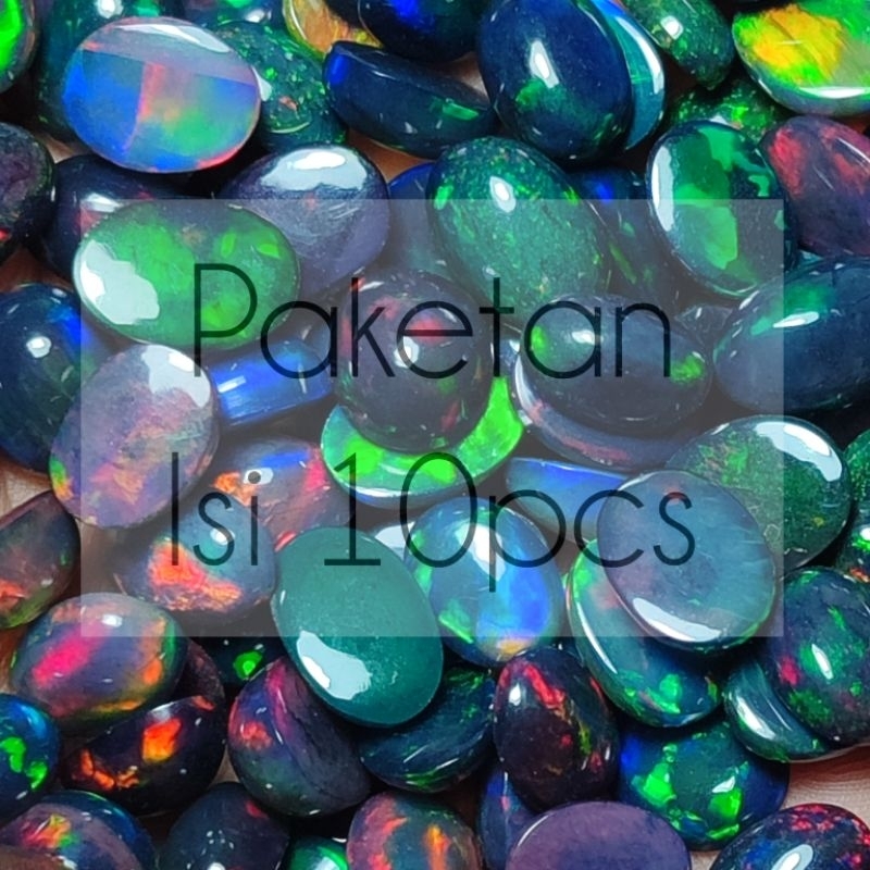 Paket black opal kalimaya white opal / parcel opal ethiopian / kalimaya black opal / kalimaya ethiop